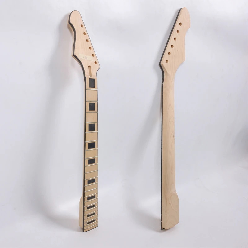 Unfinished Fit Diy Electric Guitar Neck Replacement 22fret 24.75in