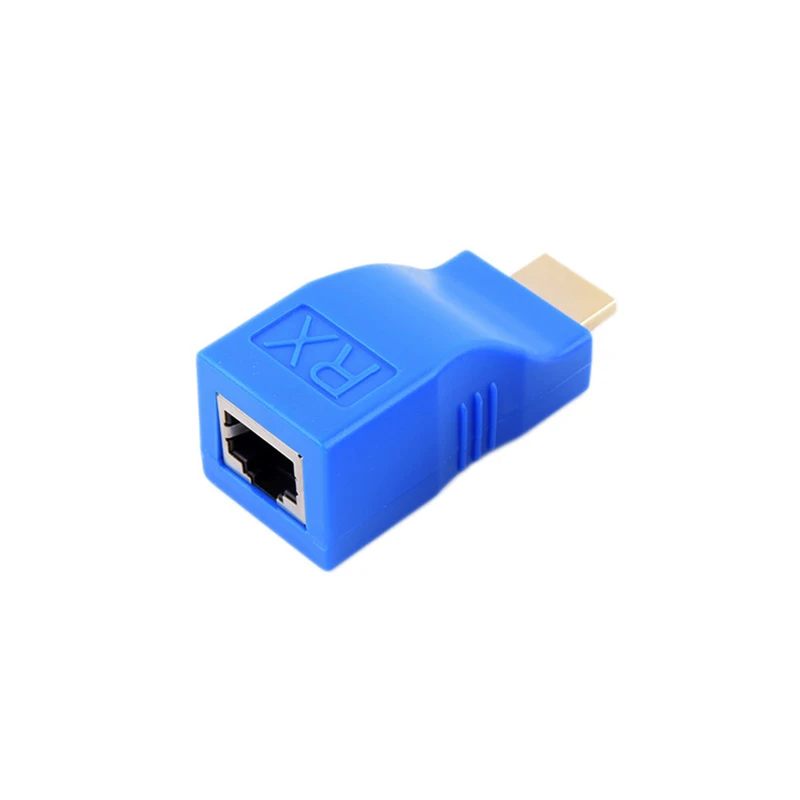 HDMI удлинитель адаптер 1080P RJ45 Порты LAN сеть HDMI Расширение до 30 м по CAT5e/6 UTP LAN Ethernet кабель для HDTV монитора