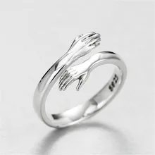 Эми, Прямая поставка, ювелирные изделия, кольцо для обнимания в стиле ретро, модное Открытое кольцо
