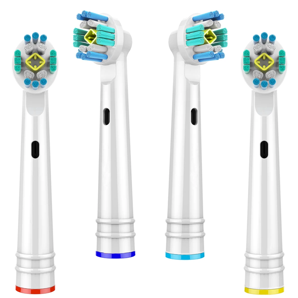 3D Whitening Electric Toothbrush Replacement Brush Heads For Braun Oral B Toothbrush Heads 4Pcs Toothbrush Head for Oralb