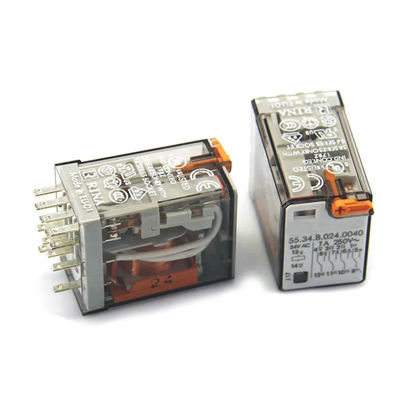 

HOT NEW 55.34.8.024.0040 24V relay In the power Intermediate relay 24VAC AC24V 24V 7A 250VAC 14PIN