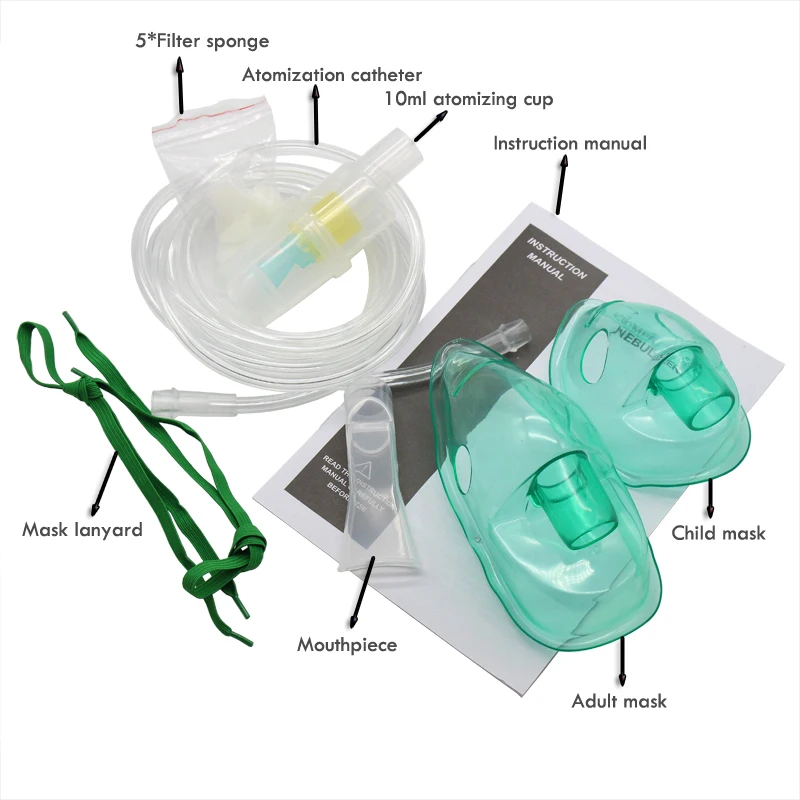  Portable Home Adjustable Inhaler FDA Compressor Nebulizer Children Adult Allergy Relief Respiratory