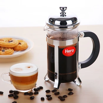 

French Presses Stainless Steel Coffee Pot Household Coffee Machine Make Tea Organ Hand Punching Coffee Filter Cup Cafetera Cafe