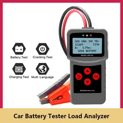 Testeur de batterie de voiture 12V 40 2000 CCA, analyseur de charge, Test de tension automobile Cricut, outil de Diagnostic Micro 200 Pro 