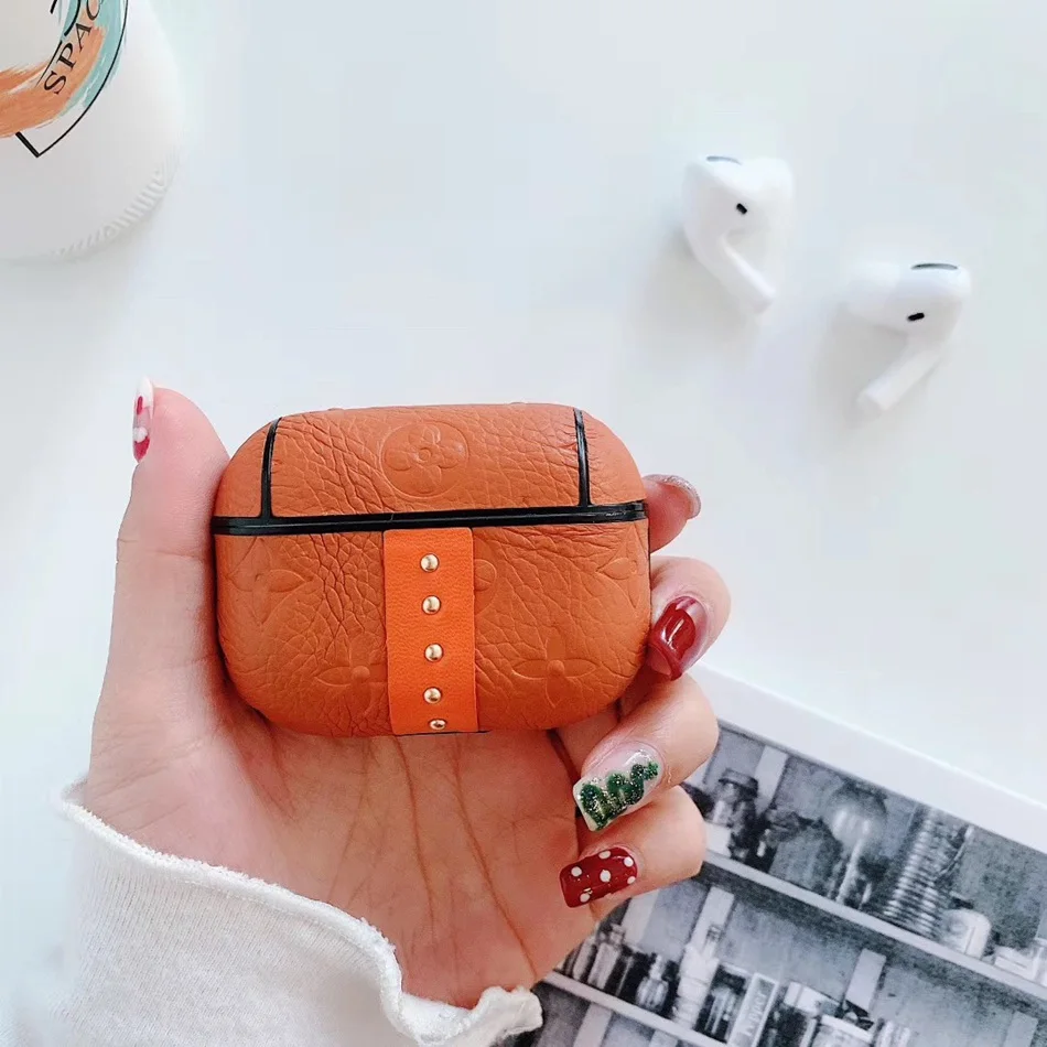Чехол для наушников для Airpods Pro, кожаный чехол, Модный Цветной чехол для Apple Air Pods Pro 3, наушники, наушники с ремешком