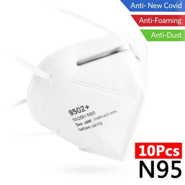 

N95 Mask N95 Face Mask 4-Layer Anti Dust Bacterial PM2.5 Protective Masks 95% Filtration Mouth Cover