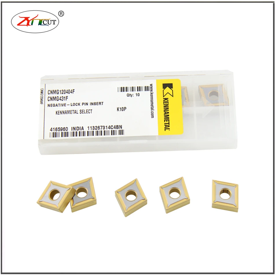 Токарный станок kennametal CNMG120404F CNMG120408M K10P K25P K10M K25M лезвие из нержавеющей стали с