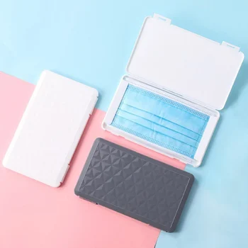 

Portable Face Masks Storage Box Moisture-Proof Cover Holder Mask Storage Seal Box Stationery Case Dustproof For Home Office