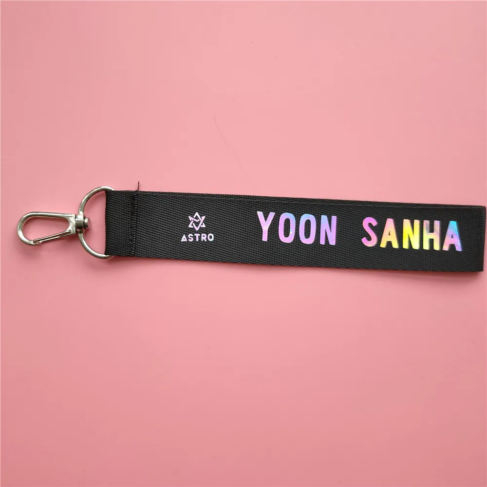 Astro Lanyard Cha Eun YOON SANHA Woo Moo Bin брелок для ключей лазерный аксессуары ключей| |