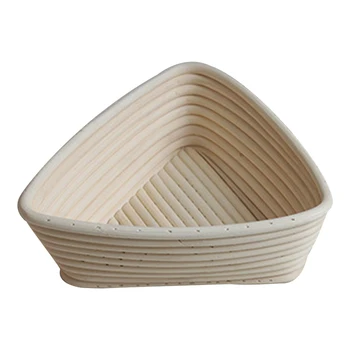 

Linen Liner Rattan Triangle Shapes Fermentation Storage Bread Dough For Rising Dough