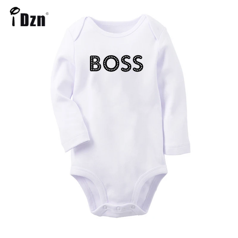 Боди Mini Boss Ctrl+ c для малышей, пап и дочек, лучшие друзья на всю жизнь, комбинезон с длинными рукавами для малышей, комбинезон, одежда, подарок - Цвет: ieBabyW2788C