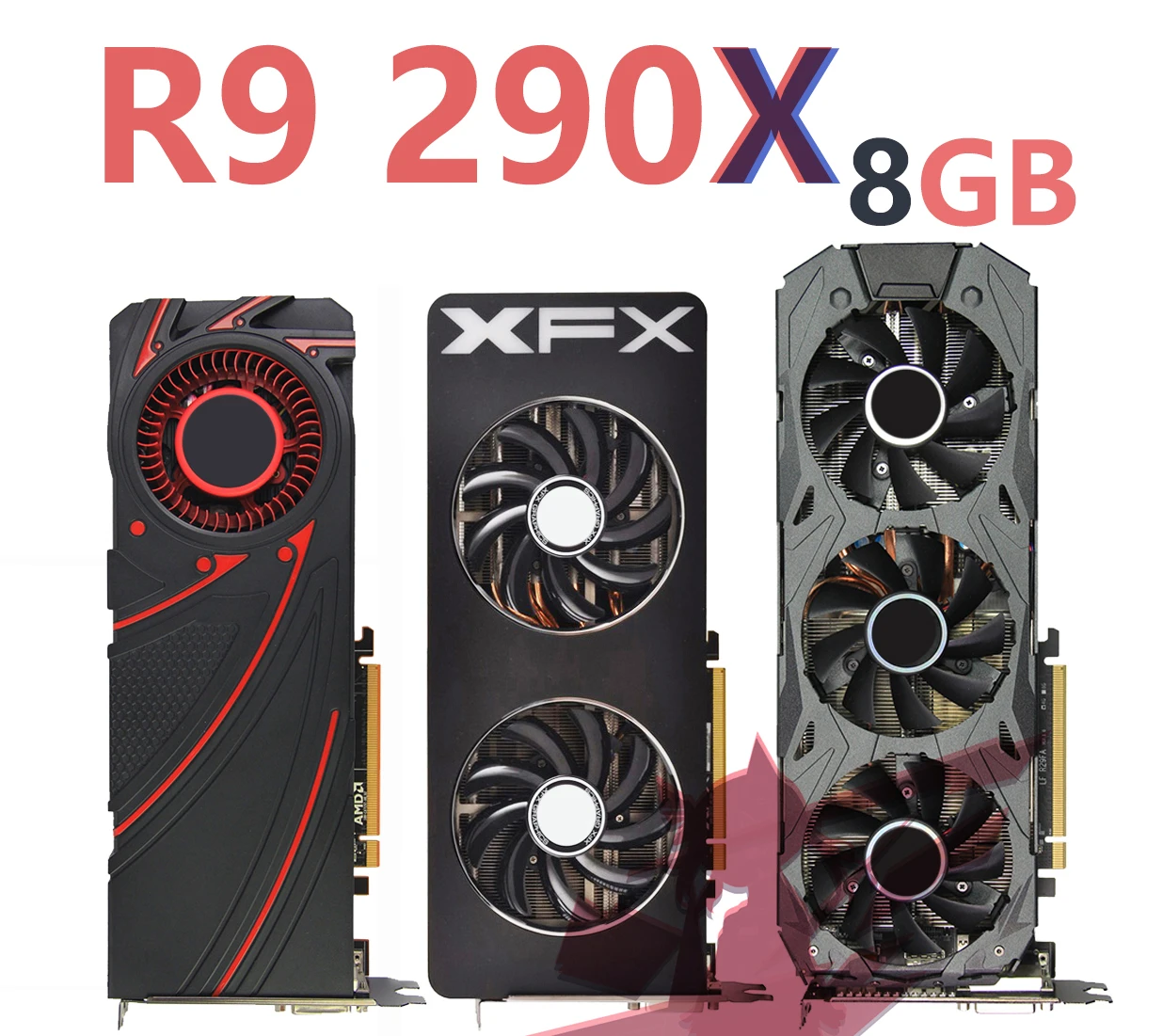 For Amd R9 290 X 8gb Video Screen Cards Amd Radeon R9290x 8gb Graphics Cards Gpu Board Desktop Computer Game Map Vga Videocard Computer Cables Connectors Aliexpress