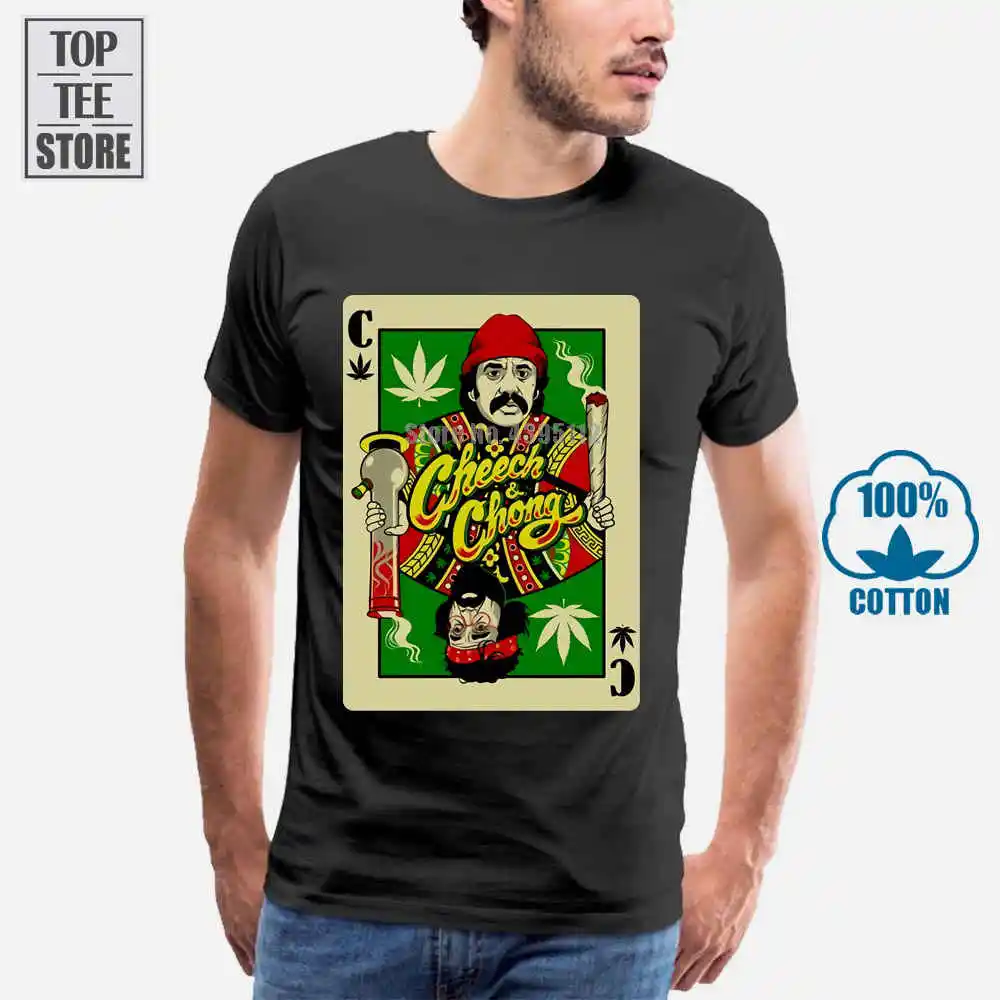 Cheech & Chong футболка с игральной картой S M L Xl 2Xl совершенно новая официальная