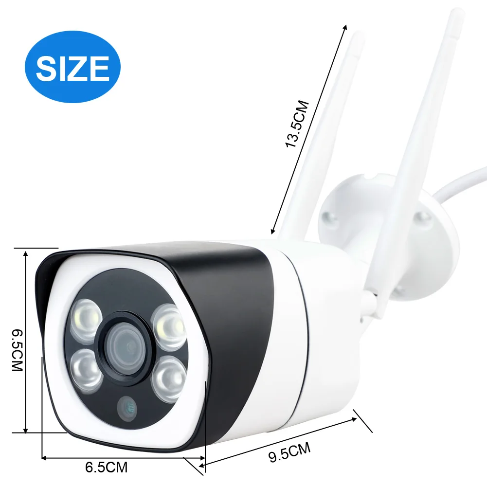 

Wireless Security Camera Smart Baby Monitor IP CCTV Camera WIFI Outdoor Waterproof Night Vision Monitor without Adapter