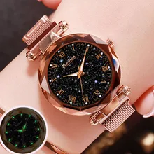 Женские наручные часы Звездное небо магнитные женские часы светящиеся Роскошные водонепроницаемые женские часы для relogio feminino Reloj Mujer