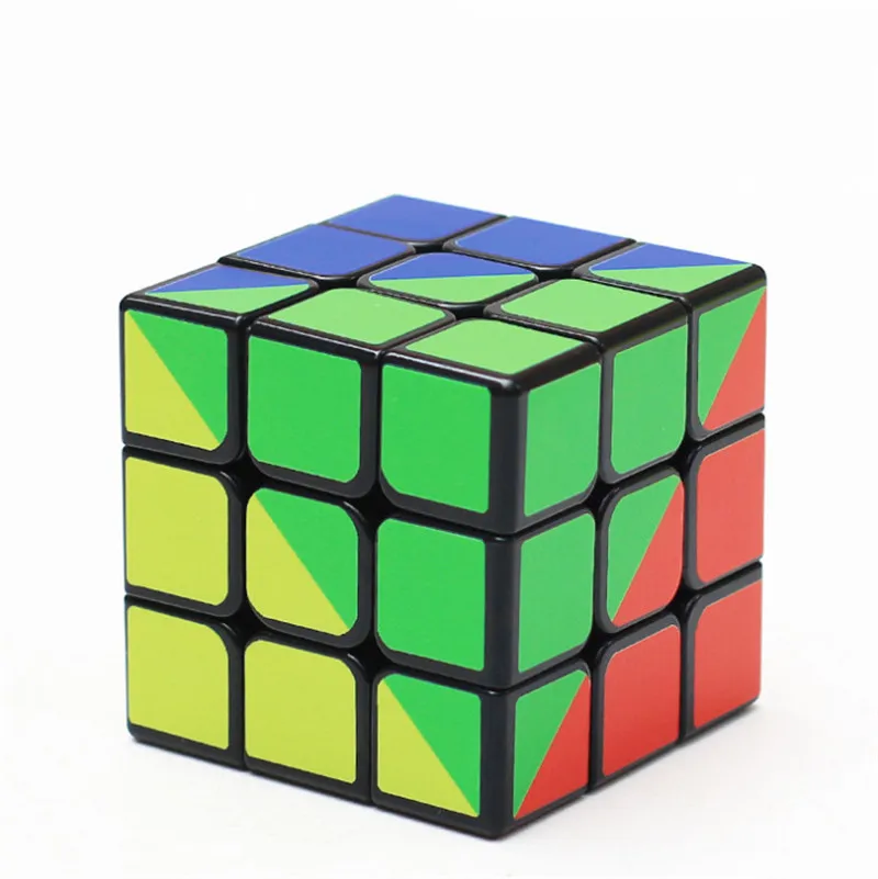 ZCube 3x3x3 цвета радуги изящные листья Скорость кубик 3х3х3, странные Sharp Волшебная головоломка, куб, Обучающие образовательные игрушки 4 цвета Cubo Magico