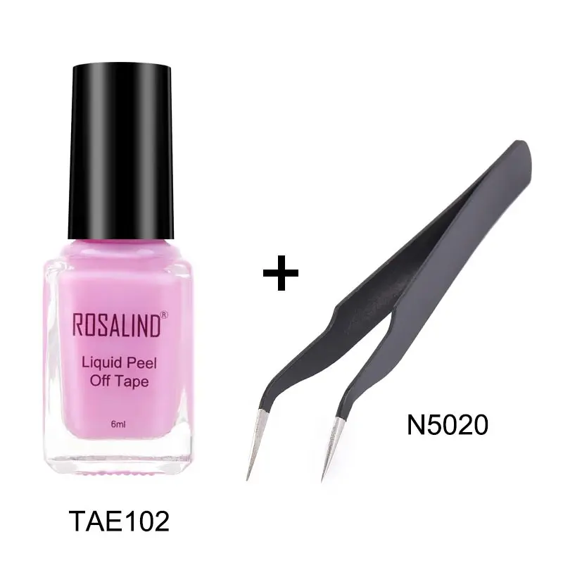 N5020-TAE102 ROSALIND Отшелушивающий защитный лак для ногтей для маникюра защищенный Уход Отшелушивающий базовый слой все для маникюра основа для дизайна ногтей и топ - Цвет: N5020-TAE102