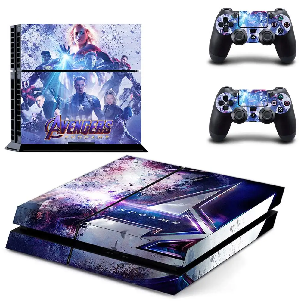 Мстители Endgame PS4 наклейка s Play station 4 кожа PS 4 наклейки Наклейки Обложка для playstation 4 PS4 консоль и контроллер кожи