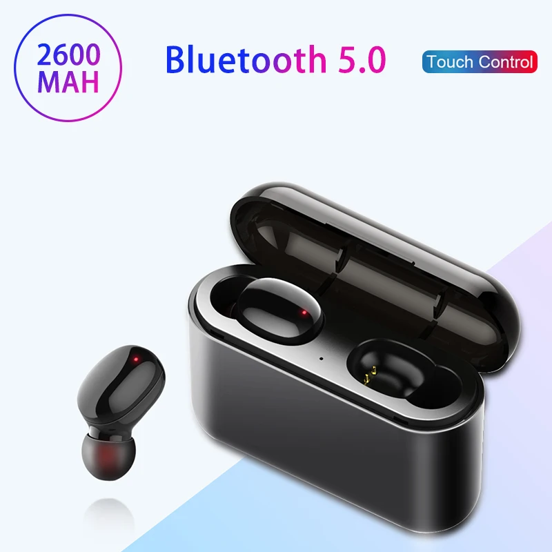 Online Táctil Bluetooth 5,0 auricular TWS auriculares inalámbricos Bluetooth Estéreo auriculares deportivos con micrófono auriculares inalámbricos auténticos