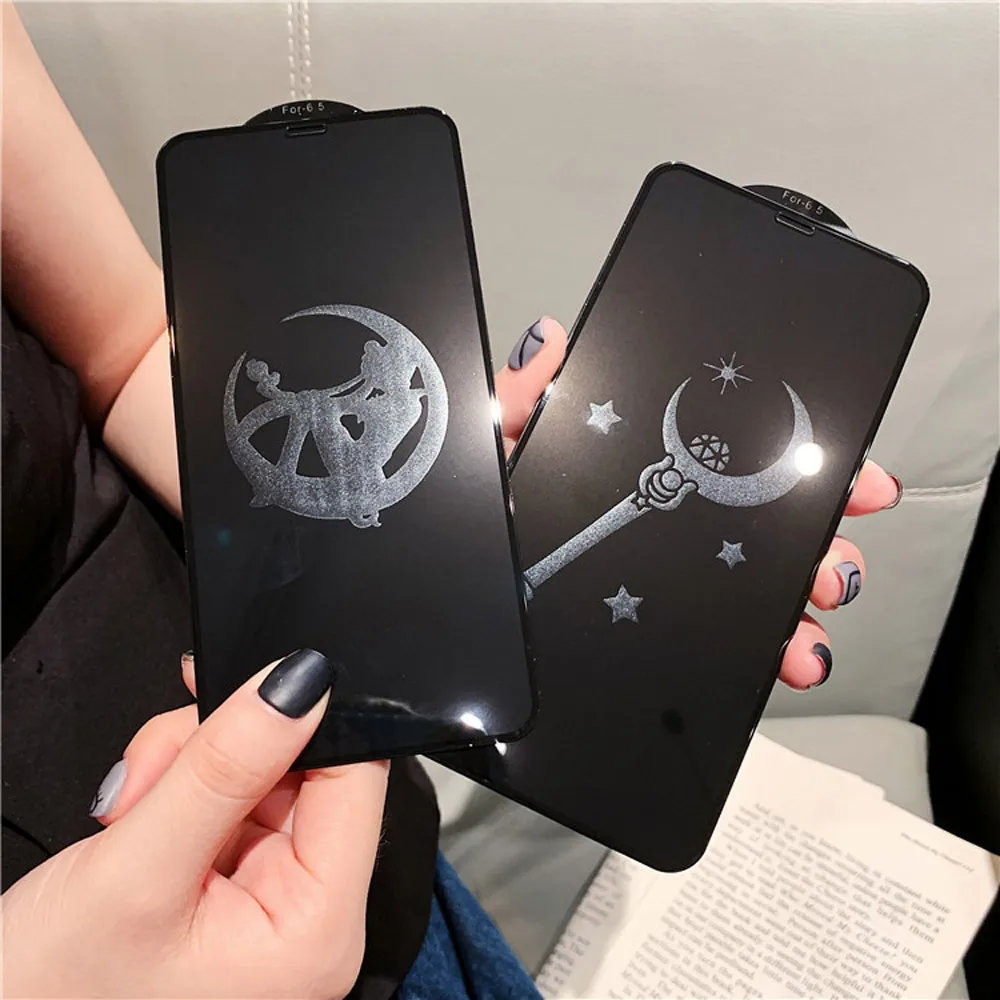 FAYANG полностью закаленная пленка для Iphone xs max xr x Красивая девушка мультфильм