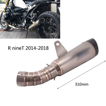

Exhaust Set for 2014-2018 BMW R nineT Motorcycle Exhaust Pipe Titanium Alloy Middle Slip On 61mm Escape No DB Killer Exhaust Tip