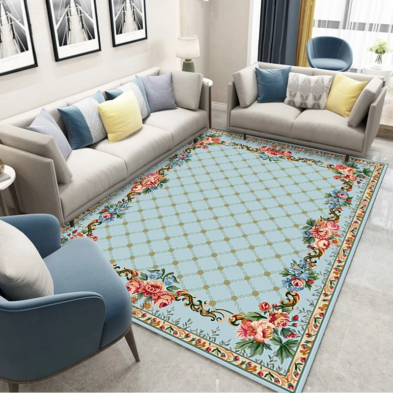 Персидский стиль большой ковер высокого качества абстрактные цветочные художественные ковры для гостиной спальни противоскользящие напольные коврики Ковры - Цвет: 12