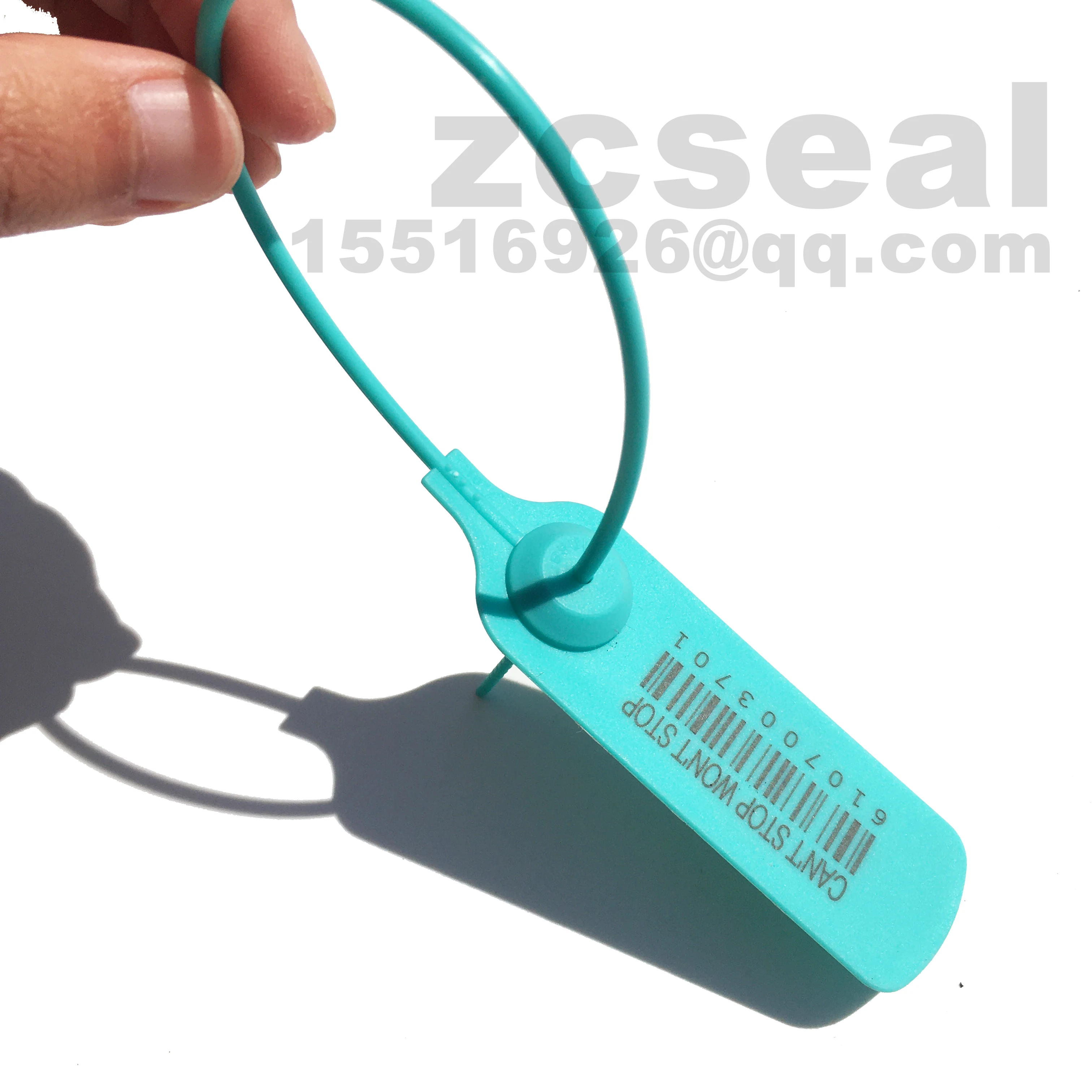 300mm plastic seals 100pcs security unsustainable anti fake disposable luxurious tag guard label flag zhengcheng seal