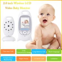 Беспроводной 2,4 GHz 2,0 дюймов детский монитор Цифровой Видео Аудио няня камера безопасности Babyphone