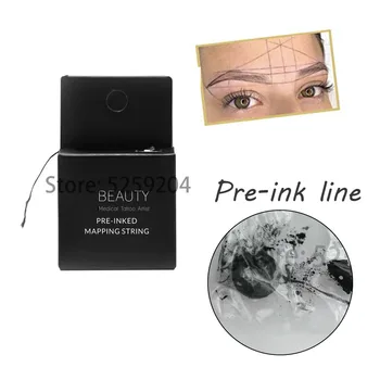 

Microblading Supplies Pre-Inked Eyebrow Mapping String 10Meters Ultra-Thin Mess-Free Thread Create a Crisp Spot-on Brow