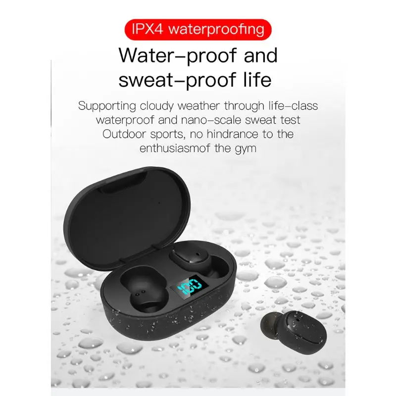1 комплект E6S Bluetooth 5,0 гарнитура TWS беспроводные наушники мини спортивные стерео наушники