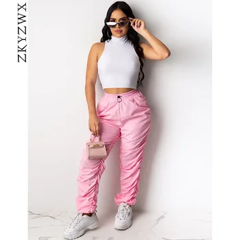 

ZKYZWX Two Piece Set Tracksuit Women Matching Sets 2020 Summer Clothes Crop Top and Pant Sweat Suits Sexy 2 Piece Club Outfits