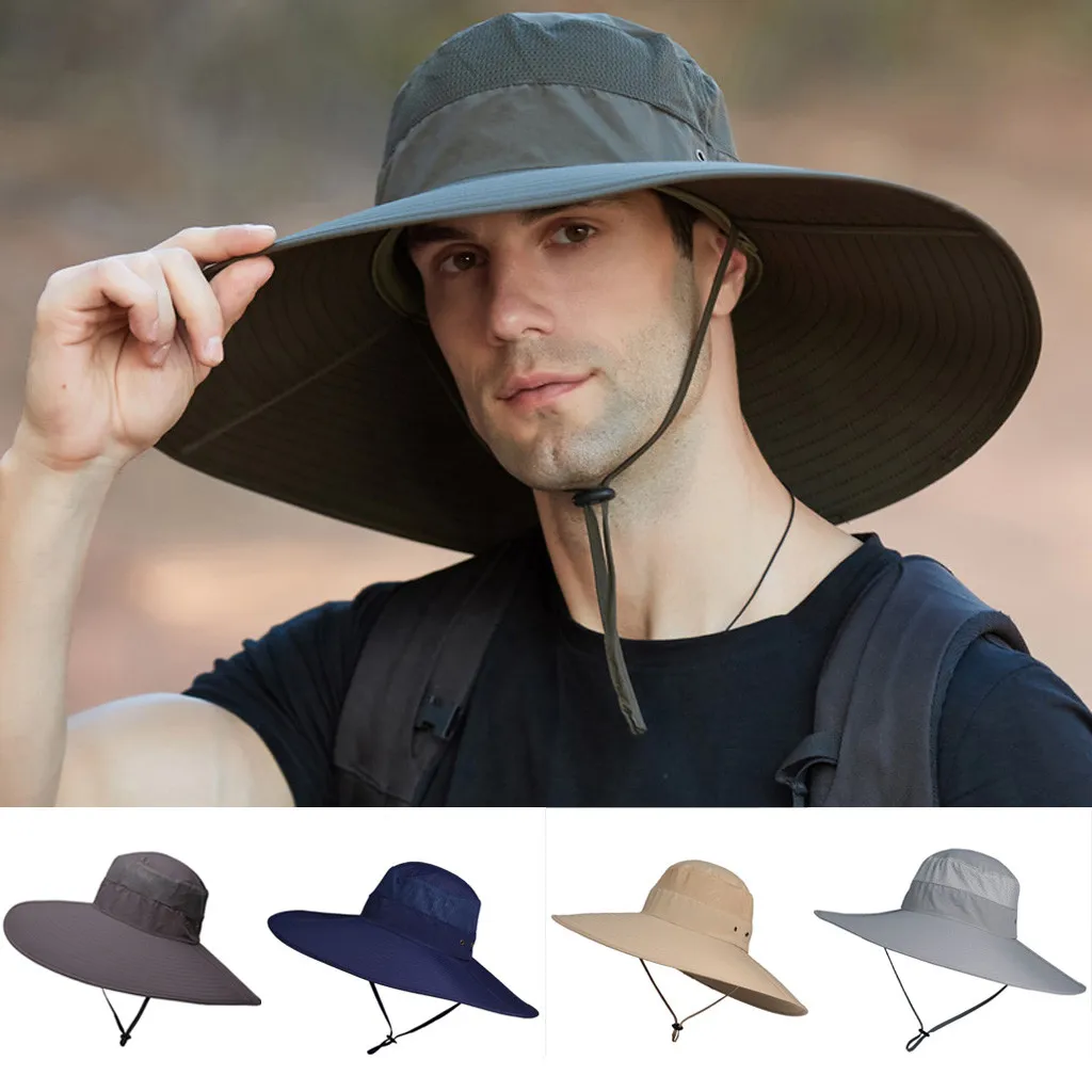 Bucket Hat Boonie для охоты рыбалки рыбака с широкими полями сафари уличная шапка Мытые