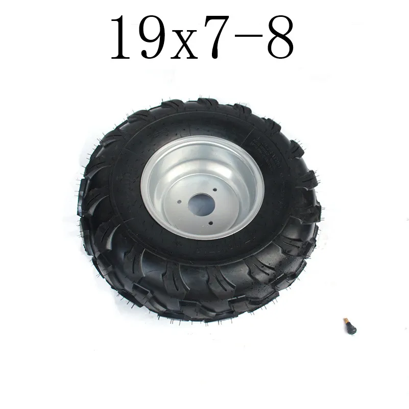 Горячая 19x7-8 шины с ободом подходят для ATV багги Quad газонокосилка садовый трактор 150cc 200cc 250cc 300cc переднее заднее колесо