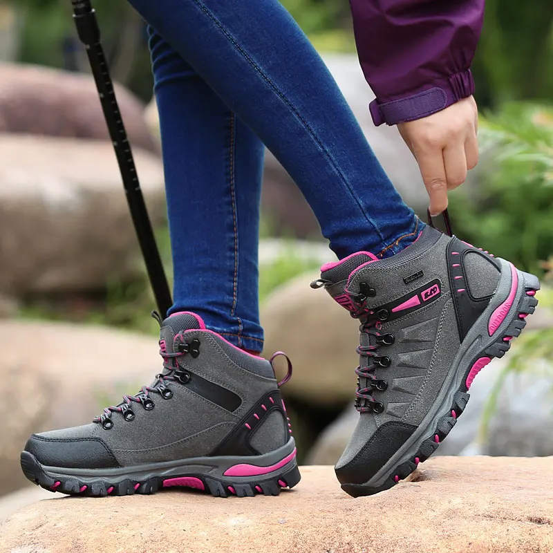 Trekking al aire libre botas de mujer impermeable zapatos de senderismo zapatos de hombres escalada montaña zapatillas de Trail deportivos zapatos Tacitcal botas - AliExpress
