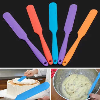 

Silicone Batter Spatula Cake Cream Mixer Long Handled Models Baking Scraper Baking Tools QJS Shop
