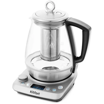 

Electric kettle kitfort kt-669, 1200 W, transparent