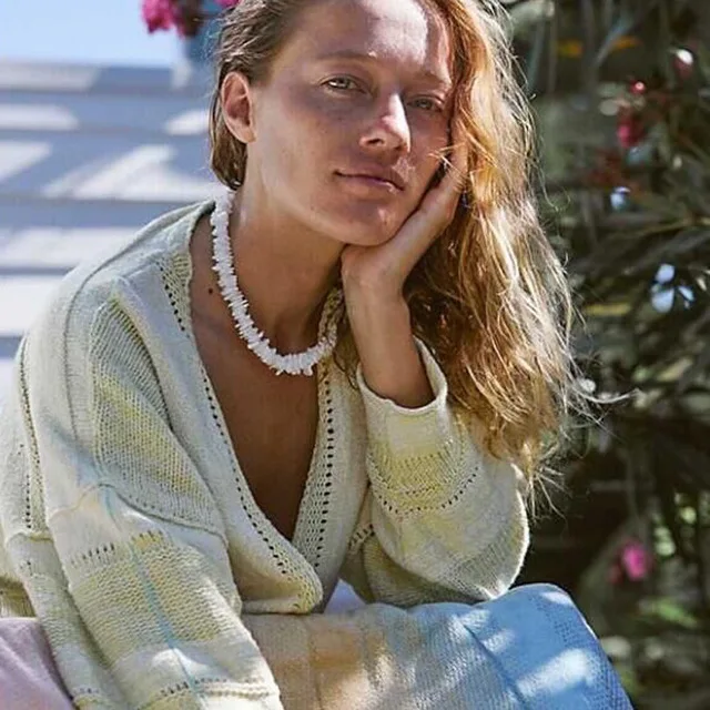 Ожерелье Vsco 2021 Kolye Moana популярное Стильное ожерелье из сломанной ракушки