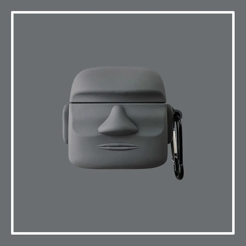 

2020 For Airpods Pro Case Wireless Bluetooth Earphone Simulation Stone Statue 3D Protective Cover for Apple Airpods 3 Case Cover