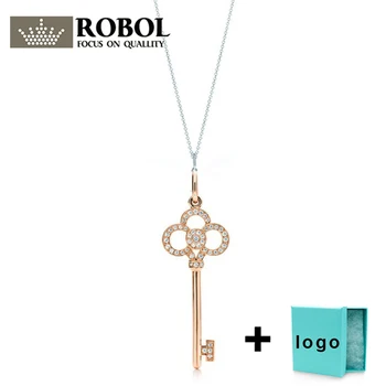 

Xl tf rllen sterling silver key series sweater chain necklace is very suitable for women's party jewelry wholesale free shipping