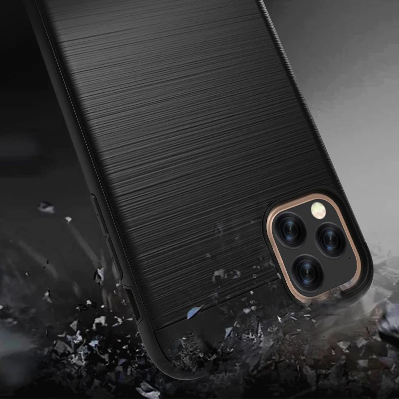 10pcs Dual Layer Deluxe Soft TPU Hard PC Cover For iPhone 11 Pro Max XS XR X 8 7 6 6S Plus 5 5S Shockproof Hybrid Armor Case