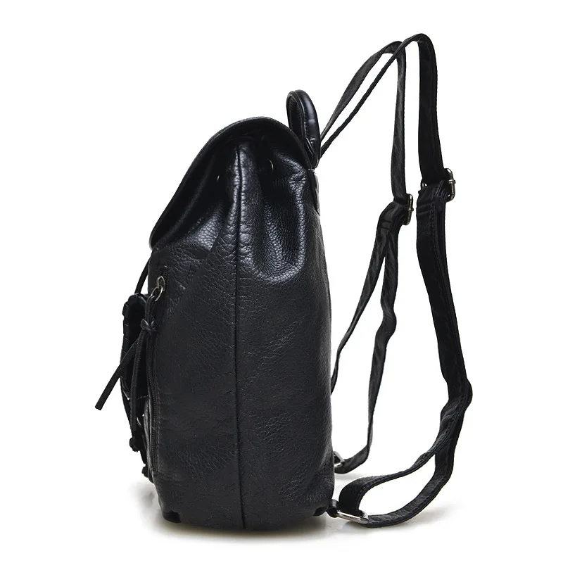 Inflooring liu bang New Style Washed Leather WOMEN'S Bag Casual Backpack Wholesale Supply