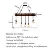 Лофт Деревянный винтажный промышленный подвесной светильник s ресторан кафе столовая Ретро деревянный подвесной светильник дизайн помеще... ► Фото 2/6