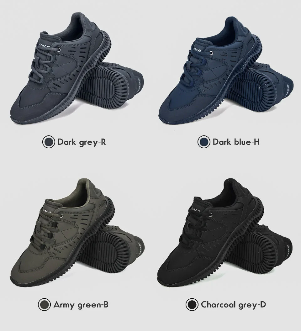 BONA/Новинка года; дизайнерская мужская повседневная обувь из яловичного спилка; мужские уличные Прогулочные кроссовки; Tenis masculino zapatillas hombre; мужские трендовые кроссовки