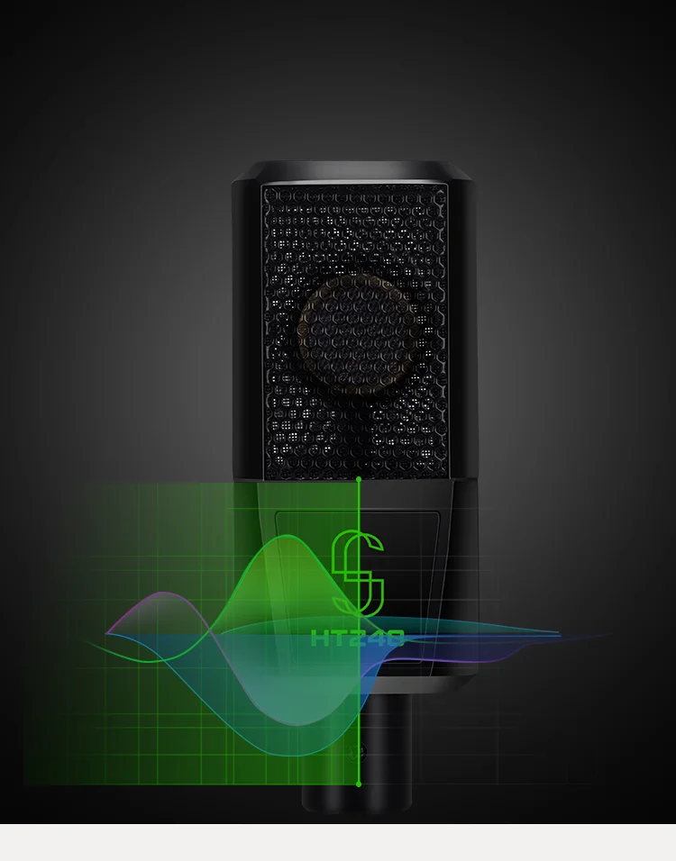 YUEPU HT240 профессиональный конденсаторный микрофон для записи для ноутбука MAC или Windows Cardioid Studio Запись для Youtobe