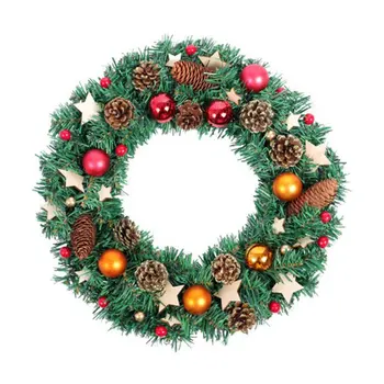 

Christmas Wreath 40cm Wreath Wreath Hotel Shopping Mall Decoration Venue Layout Props Window Pendant Door Hanging