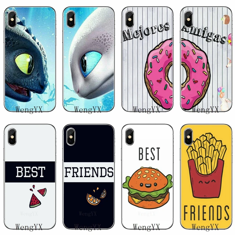 

bff best friends matching For Huawei Honor 10 9 Lite 8C 8X 7C 7X 7A V10 V8 Y9 Y7 Y6 prime pro 2018 2019 cover case