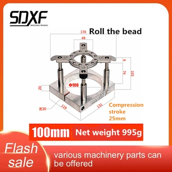 

inner hole 100mm, engraving machine spindle motor fixing seat, automatic presser, leather floating presser seat, CNC table f