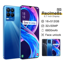 

Newest 6.7 Inch Smartphone Android 11.0 12GB RAM 512GB ROM 5800mAh Big Battery Deca Core CPU Mobile Phone 24+48MP Rear Cameras