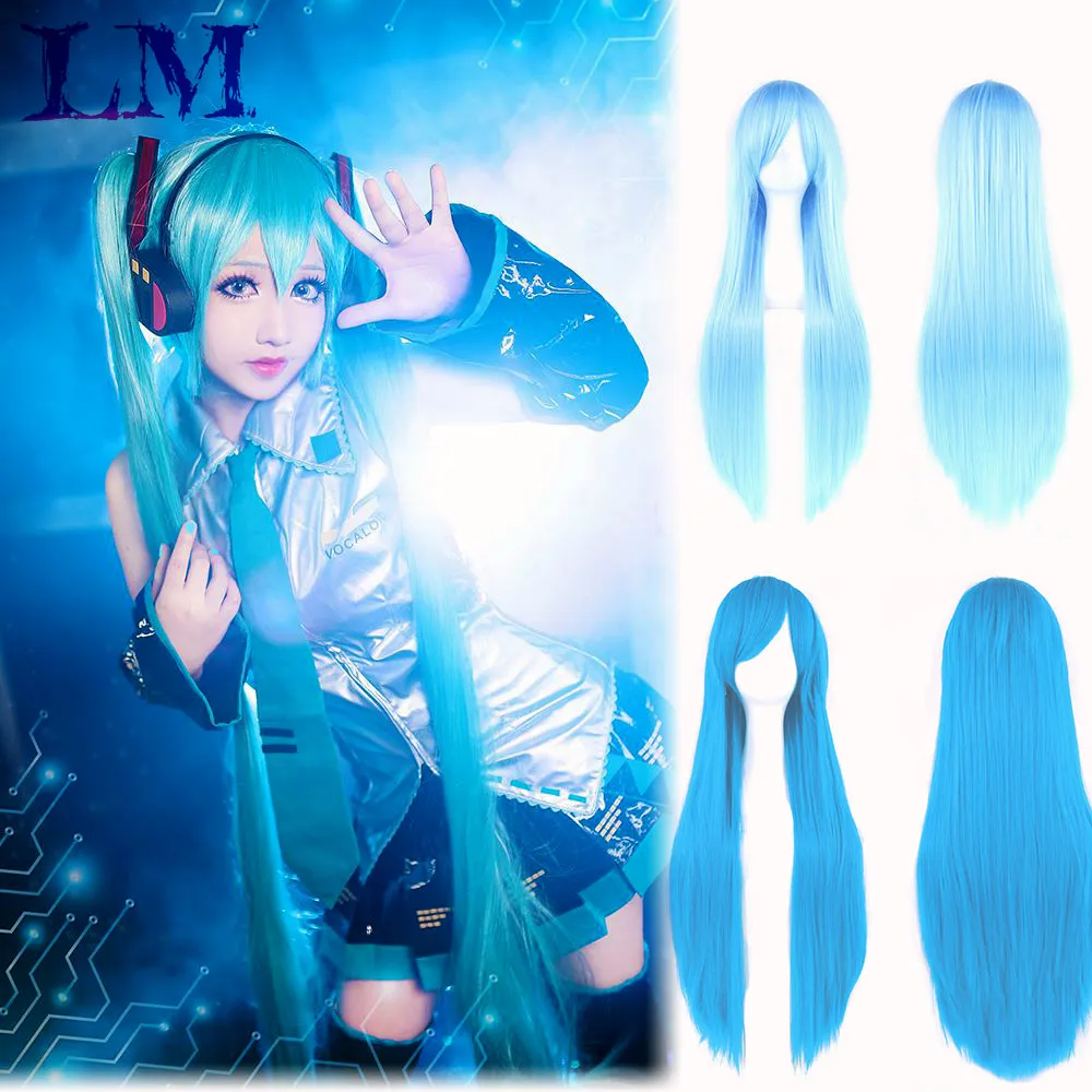 

LM Cosplay Lolita Wig For Women Long Afro Easy To Match Anime Party Ombre Blonde Synthetic Wigs With Bangs