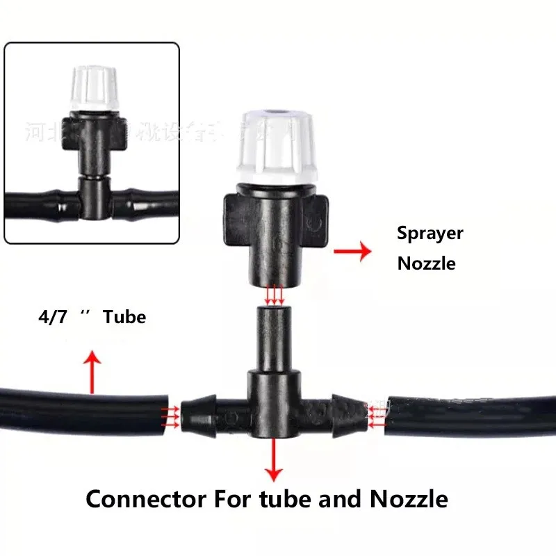 Outdoor Cooling Misting System 10M Moisturizing dust removal Water Mist Garden house Garden Patio Spray Fogger System Supplies misting nozzles water sprayer garden sprayer atomizing sprayer gardening sprayer
